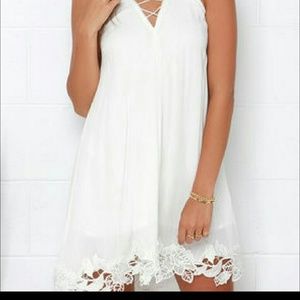 Lulu's bohemian white dress